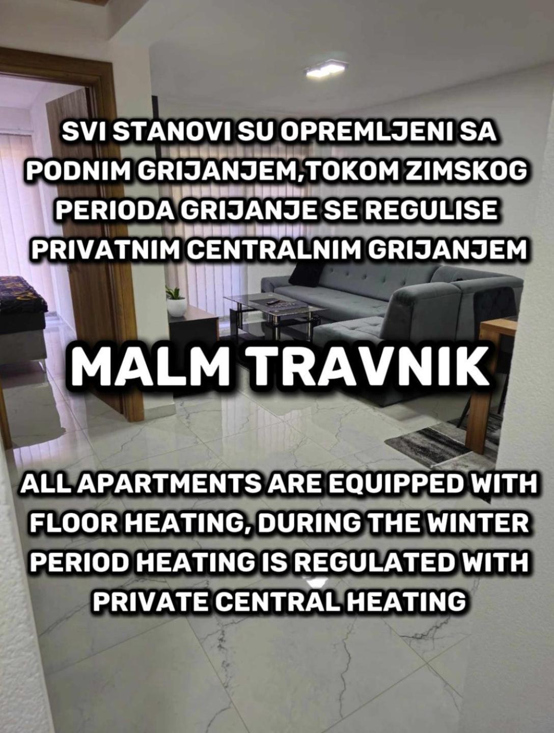 Malm Travnik Appartement Buitenkant foto